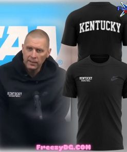 Kentucky Wildcats Basketball Mark Pope Black T-Shirt