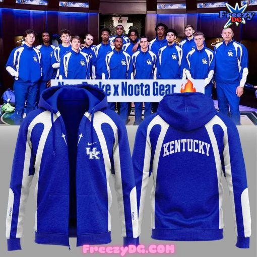 Kentucky Wildcats Nike Nocta Special Blue Zip Hoodie