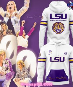 LSU Tigers Coach Kim Mulkey White Hoodie