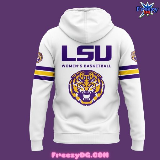 LSU Tigers Coach Kim Mulkey White Hoodie