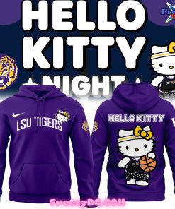 LSU Tigers Collab Hello Kitty Purple Hoodie