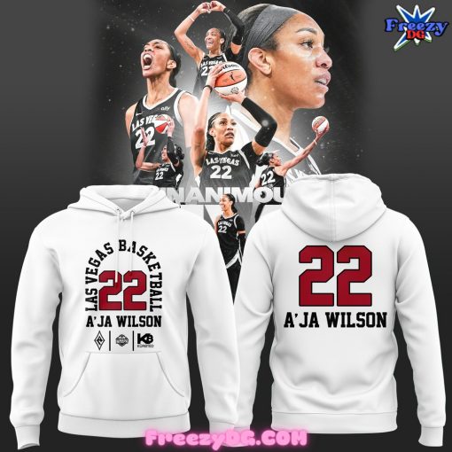 Las Vegas Aces 22 Basketball Fan White Hoodie