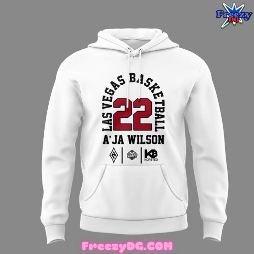 Las Vegas Aces 22 Basketball Fan White Hoodie