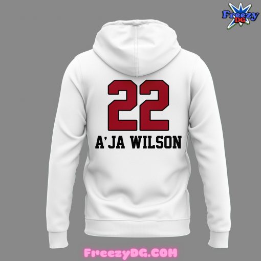 Las Vegas Aces 22 Basketball Fan White Hoodie