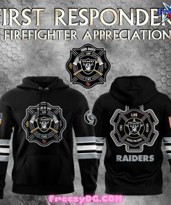 Las Vegas Raiders Firefighter Appreciation Night 2024 Hoodie