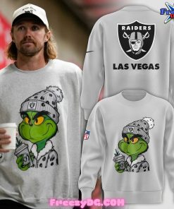 Las Vegas Raiders The Grinch Special Grey Sweatshirt