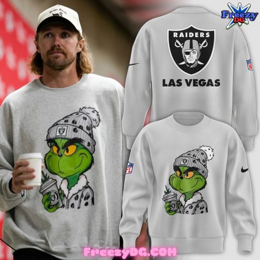 Las Vegas Raiders The Grinch Special Grey Sweatshirt