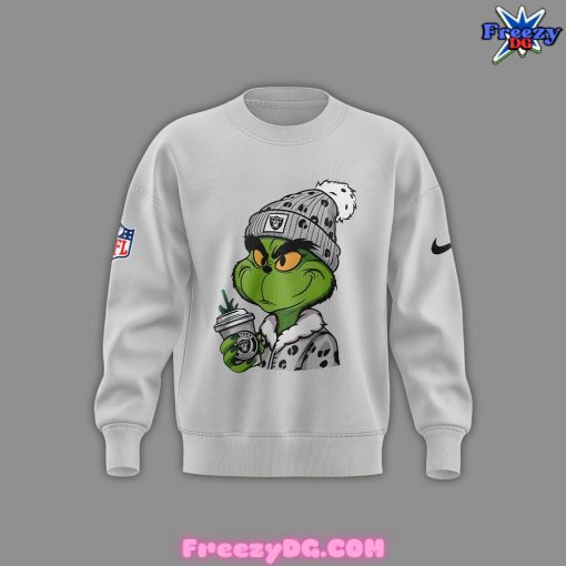 Las Vegas Raiders The Grinch Special Grey Sweatshirt