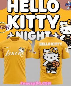 Los Angeles Lakers x Hello Kitty Gold T-Shirt