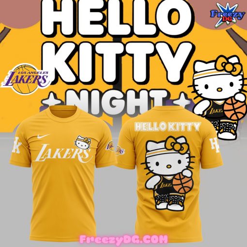 Los Angeles Lakers x Hello Kitty Gold T-Shirt