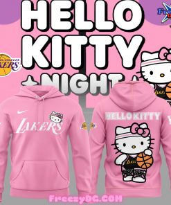 Los Angeles Lakers x Hello Kitty Pink Hoodie