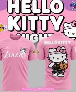 Los Angeles Lakers x Hello Kitty Pink T-Shirt