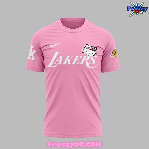 Los Angeles Lakers x Hello Kitty Pink T-Shirt