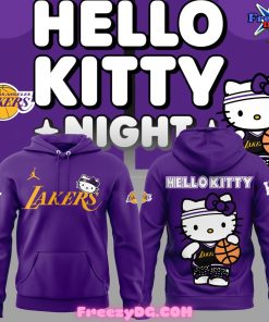 Los Angeles Lakers x Hello Kitty Purple Hoodie