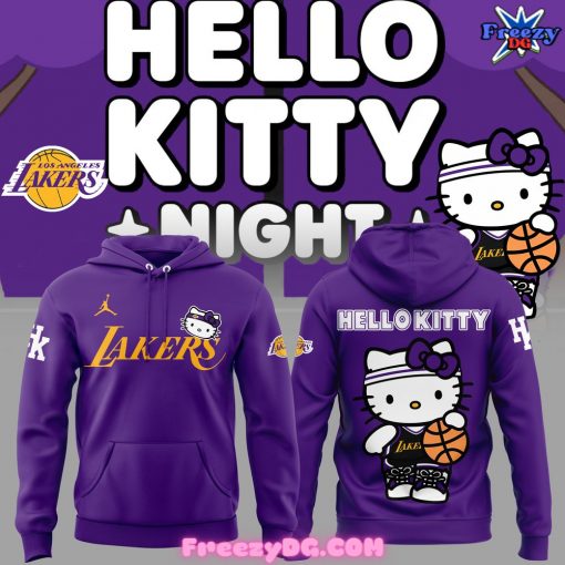 Los Angeles Lakers x Hello Kitty Purple Hoodie