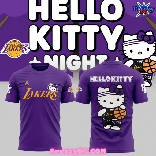 Los Angeles Lakers x Hello Kitty Purple T-Shirt