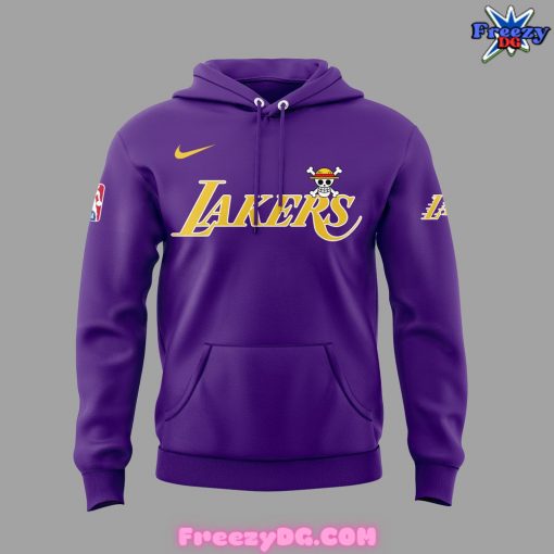 Los Angeles Lakers x One Piece Limited Edition Purple Hoodie