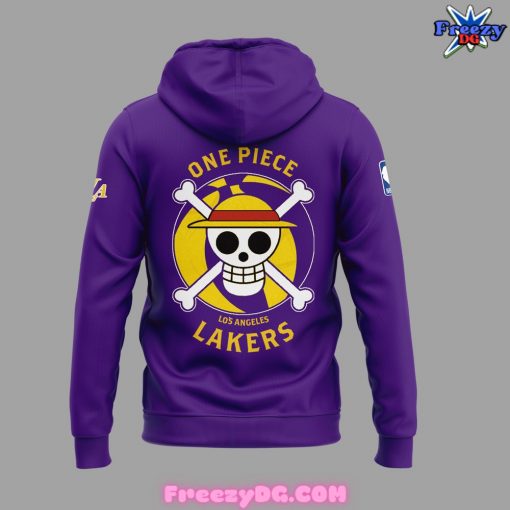 Los Angeles Lakers x One Piece Limited Edition Purple Hoodie