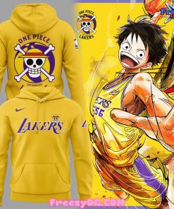 Los Angeles Lakers x One Piece Limited Edition Yellow Hoodie