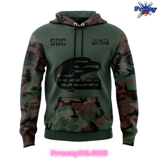 Louisiana-Monroe Warhawks Salute to Service 2024 Camo Hoodie