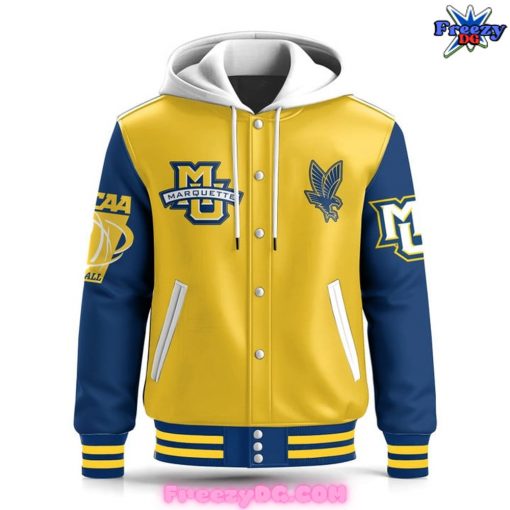 Marquette Golden Eagle Sweet 2024 Special Hooded Varsity Jacket