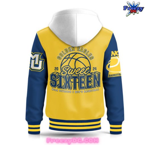 Marquette Golden Eagle Sweet 2024 Special Hooded Varsity Jacket