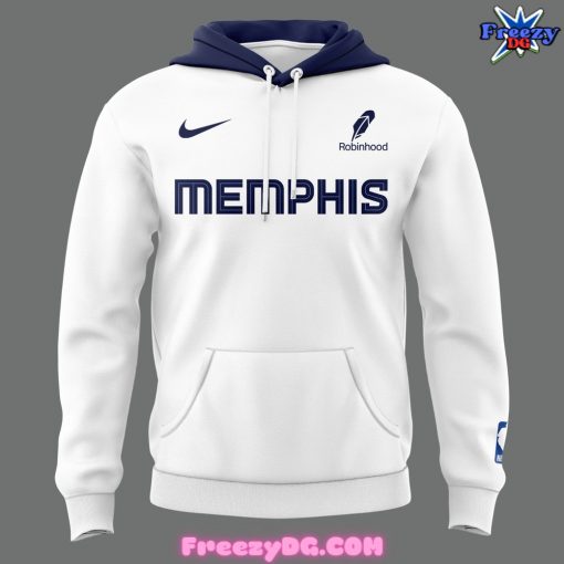 Memphis Grizzlies 2024 Swingman White Hoodie