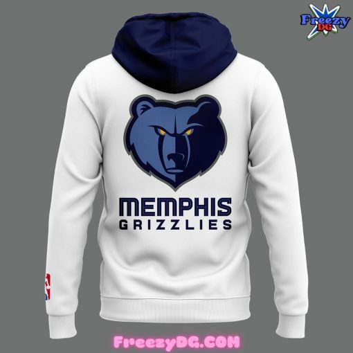 Memphis Grizzlies 2024 Swingman White Hoodie