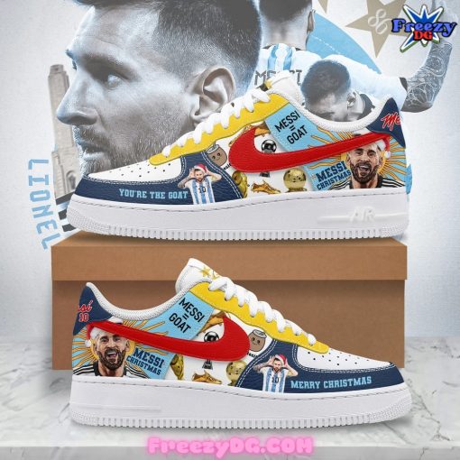 Messi GOAT Christmas Limited Edition Nike Air Force 1