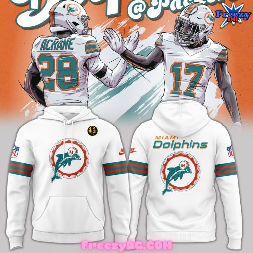 Miami Dolphins Thanksgiving 2024 White Hoodie