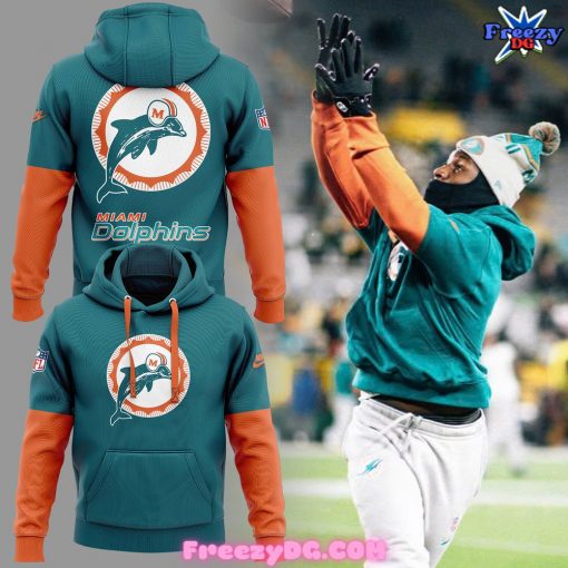 Miami Dolphins Throwback 2024 Green Hoodie