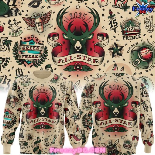 Milwaukee Bucks Greek Freak All-Star 2025 Limited Edition Sweatshirt