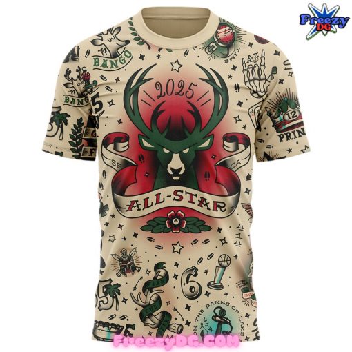 Milwaukee Bucks Greek Freak All-Star 2025 Limited Edition T-Shirt