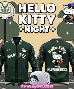 Milwaukee Bucks x Hello Kitty Night 2024 Baseball Jacket