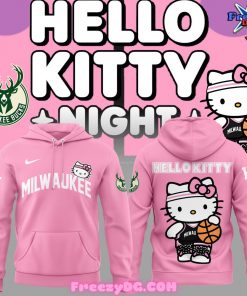 Milwaukee Bucks x Hello Kitty Pink Hoodie