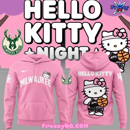 Milwaukee Bucks x Hello Kitty Pink Hoodie