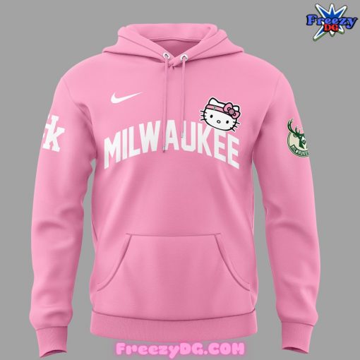 Milwaukee Bucks x Hello Kitty Pink Hoodie