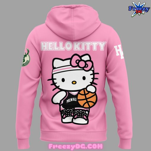 Milwaukee Bucks x Hello Kitty Pink Hoodie