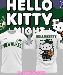 Milwaukee Bucks x Hello Kitty White T-Shirt