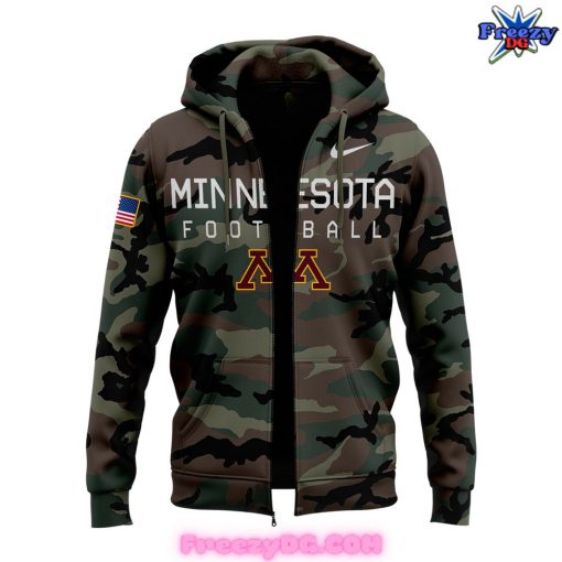 Minnesota Golden Gophers Football Camo Zip Hoodie