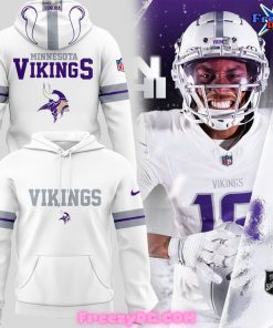 Minnesota Vikings New Uniform White Hoodie