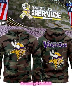 Minnesota Vikings Salute to Service Special Camo Hoodie