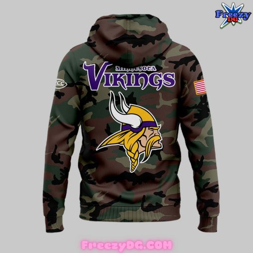 Minnesota Vikings Salute to Service Special Camo Hoodie