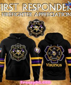 Minnesota Vikings Firefighter Appreciation Night 2024 Hoodie