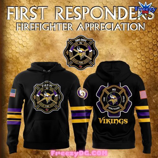 Minnesota Vikings Firefighter Appreciation Night 2024 Hoodie