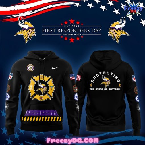 Minnesota Vikings First Responders Day 2024 Hoodie