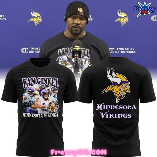 Minnesota Vikings Van Ginkel 2024 Black T-Shirt