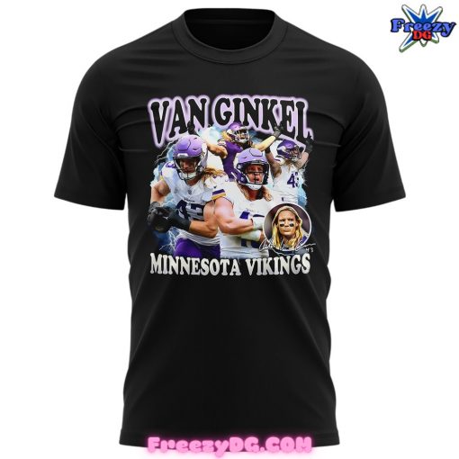 Minnesota Vikings Van Ginkel 2024 Black T-Shirt