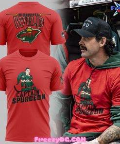 Minnesota Wild Captain Spurgeon 2024 Red T-Shirt