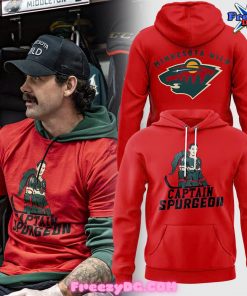 Minnesota Wild Captain Spurgeon Red Hoodie